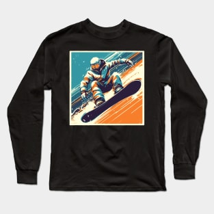 Retro snowboarder Long Sleeve T-Shirt